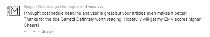 another comment on the article