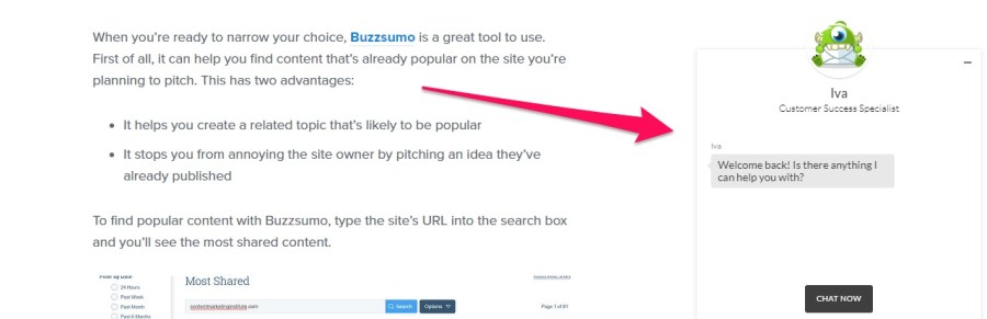 customer support chat