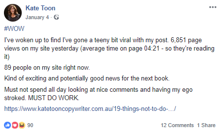 kate toon facebook post