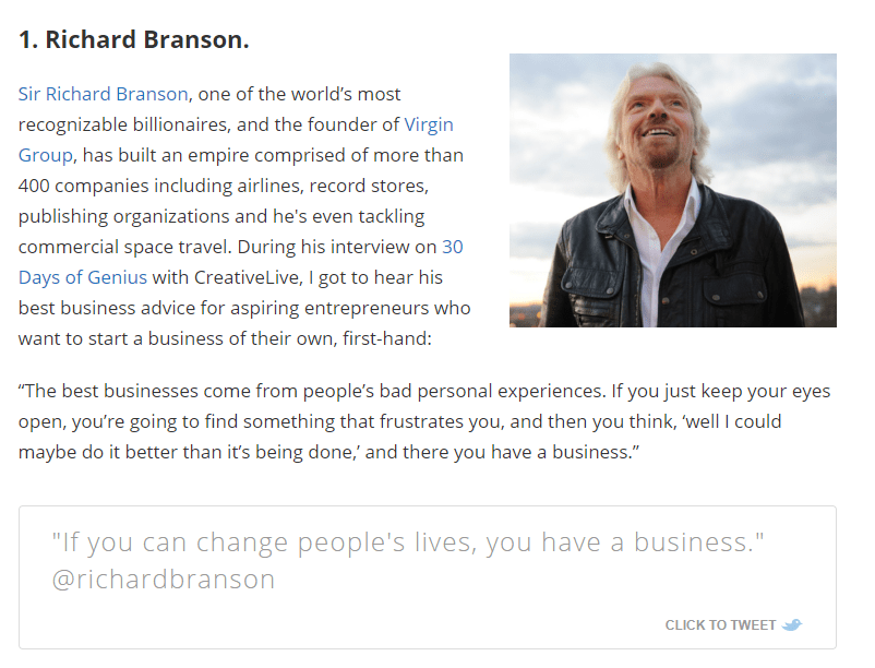 the best contributors