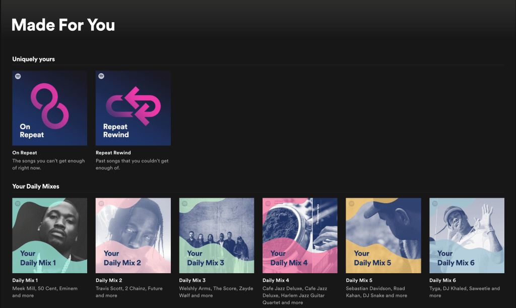 Spotify data mining artificial intelligence