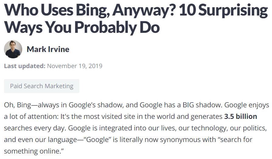 blog post introduction