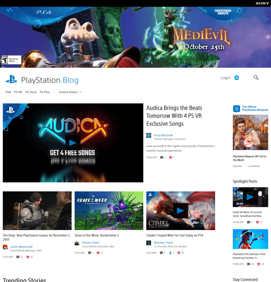 PlayStation blog