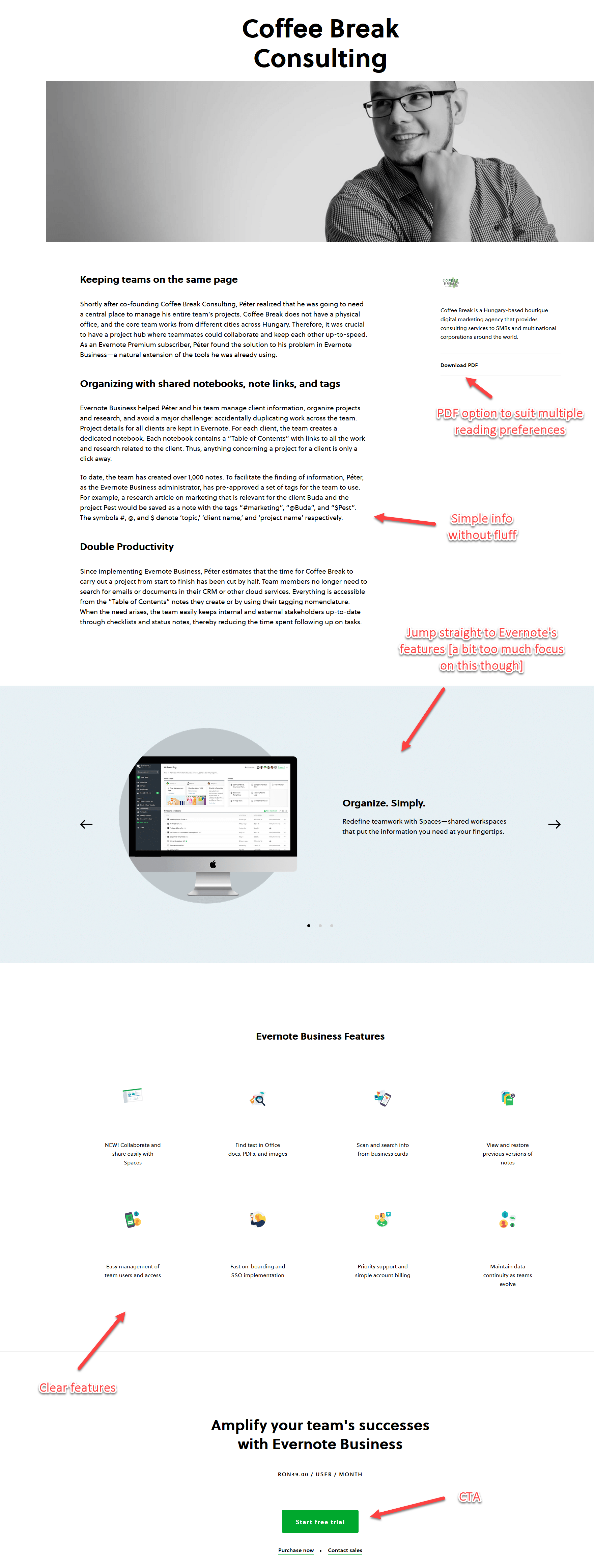 Evernote case study writing