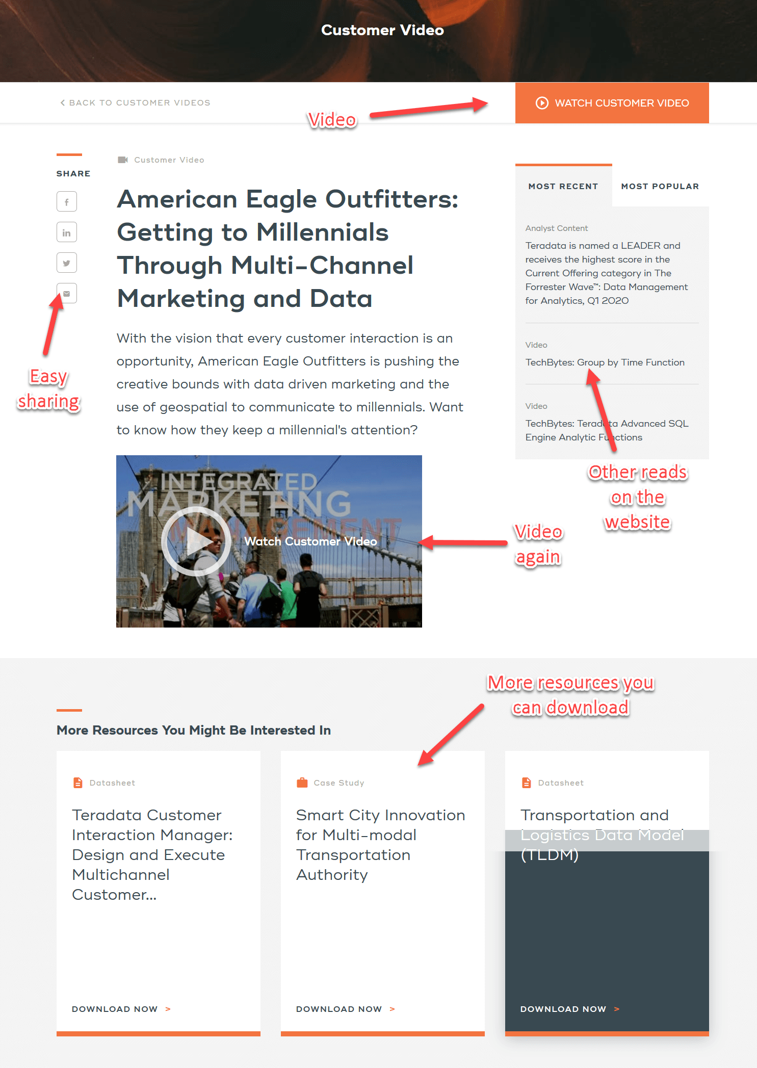 video client testimonial