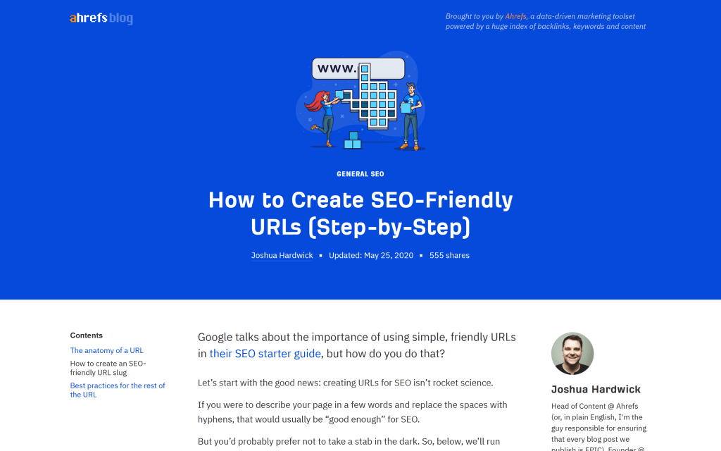 ahrefs article