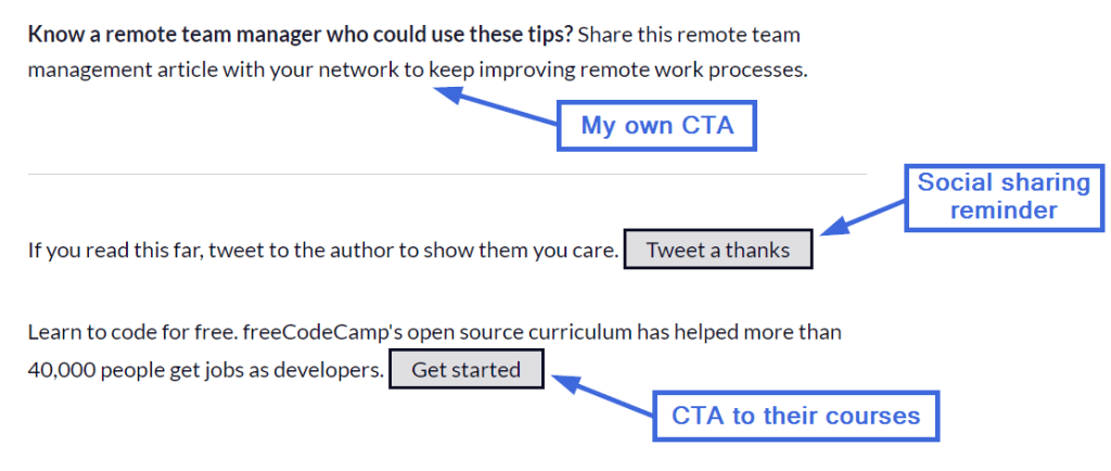 freecodecamp social sharing